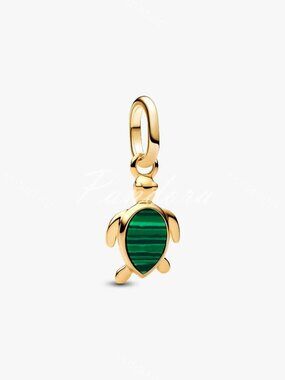 Pandora Green Turtle Mini Dangle Charm